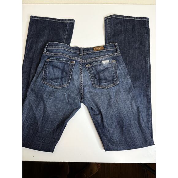 David Kahn Black Distressed Flare Leg Jeans Size 26 - Picture 4 of 10